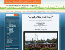 Tablet Screenshot of bayshoregardens.org